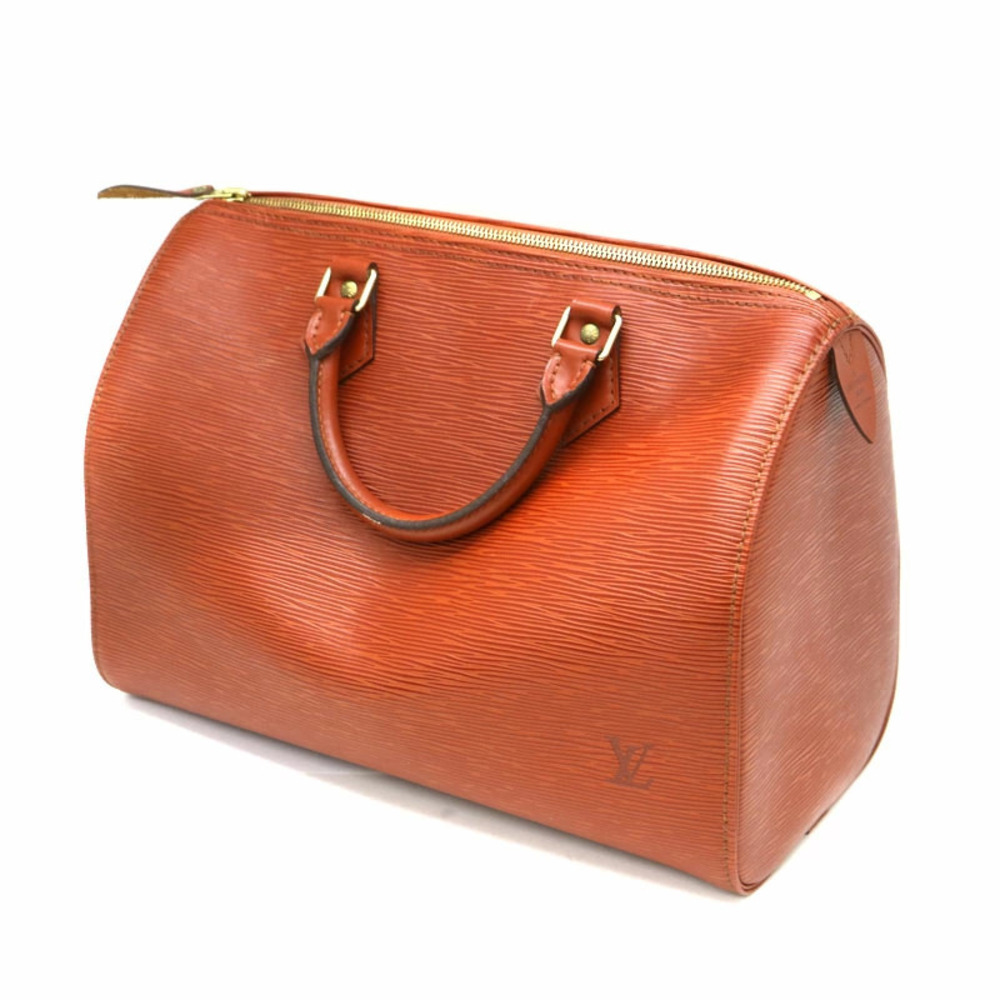 LOUIS VUITTON Speedy Epi Leather Kenya Brown Handbag Boston Bag